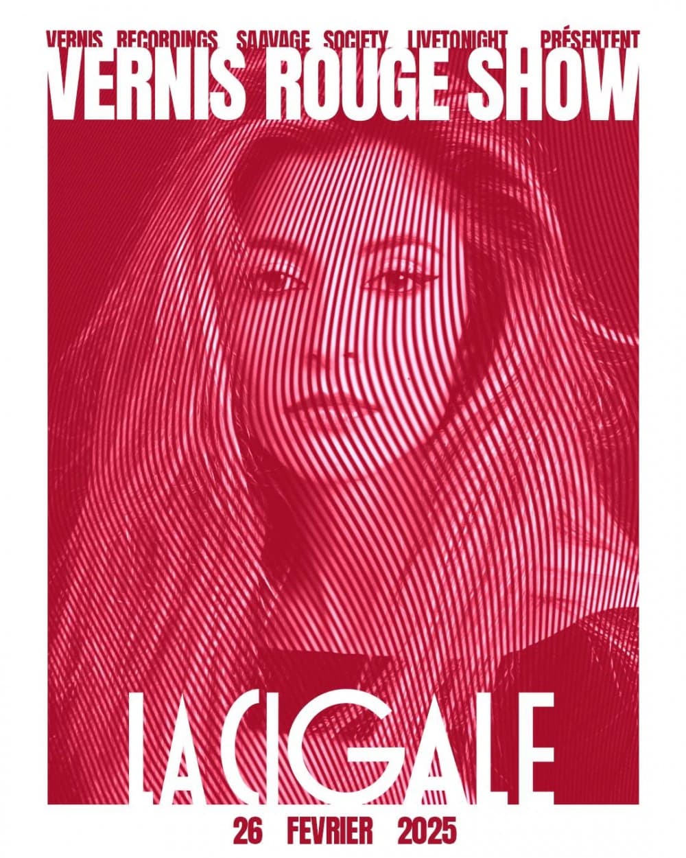 Affiche de Vernis Rouge Show