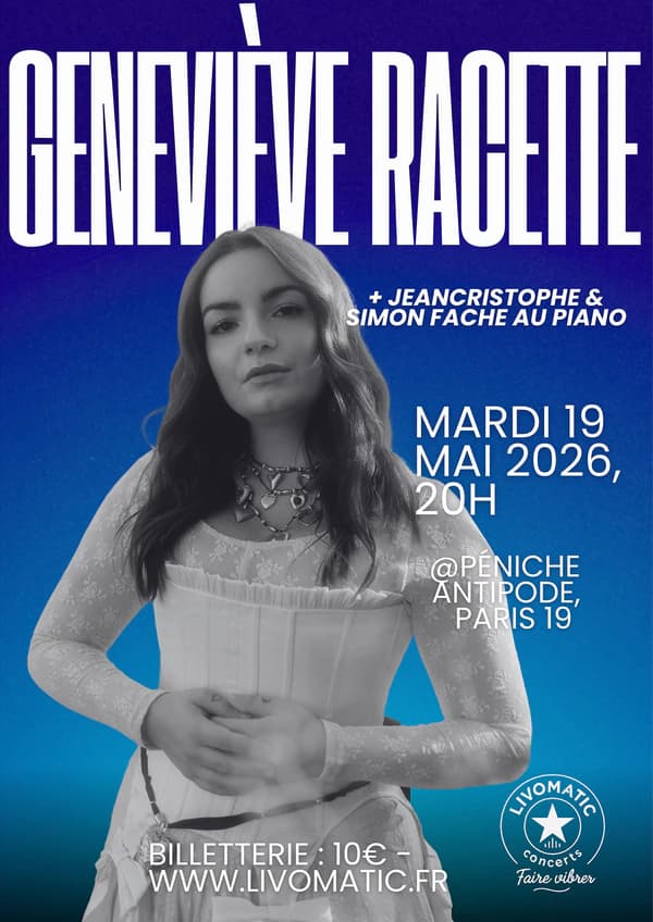 Affiche de Geneviève Racette - Péniche Antipode