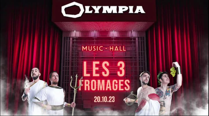 Affiche de Les 3 Fromages à l’Olympia : le Rock’N Drôle investit Paris