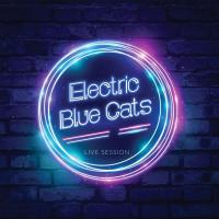Dark Floor - Electric Blue Cats